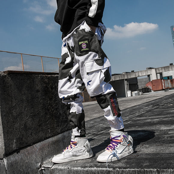 Pantalones de Sudadera Holgados Camuflaje para Hombre