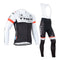Conjunto Ciclista Trek Negro y Blanco Manga Larga con Cinturón