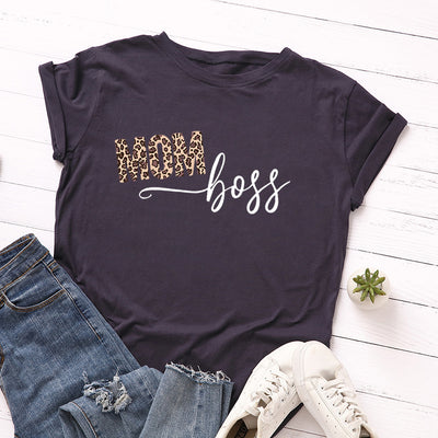 Playera Suelta Estampada de Manga Corta para Mujer - Image 2