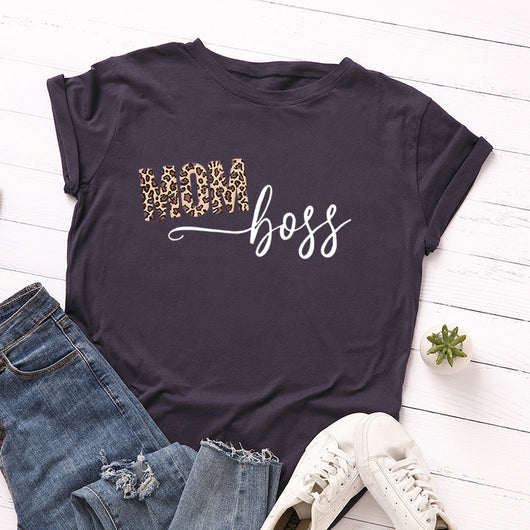 Playera Suelta Estampada de Manga Corta para Mujer - Image 2