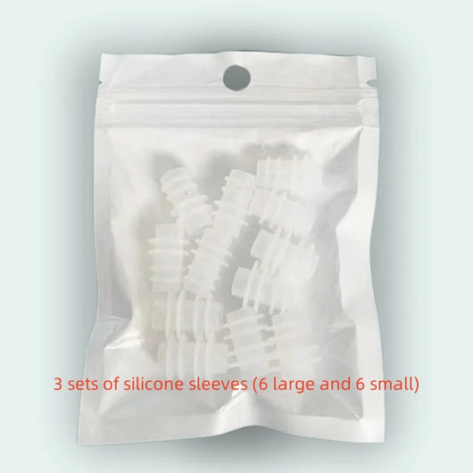 Black intelligent infrared nasal relief device with two translucent nasal probes, shown at an angle. - Image 20