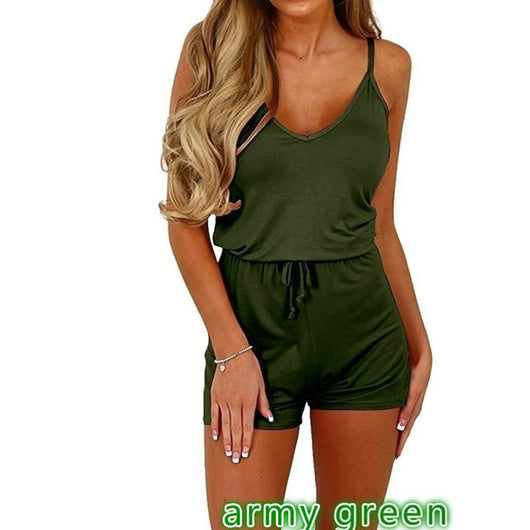 Jumpsuit Casual sin Mangas con Cordones para Mujer - Image 8