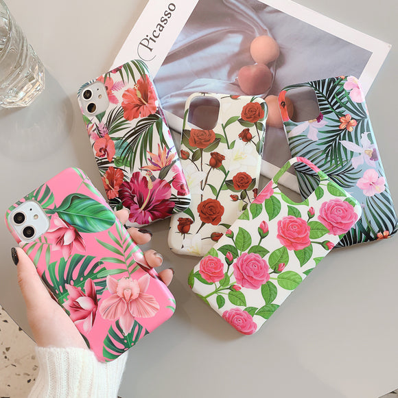 Funda para celular con diseño de rosa floral