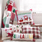 Cojín Navideño Bordado con Diseño Festivo