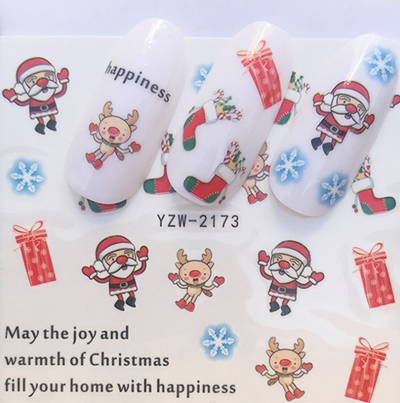 Calcomanías Navideñas para Uñas - Pegatinas de Transferencia Agua Full Cover - Image 22