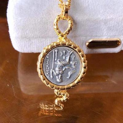 Colgante de Moneda Antigua Hércules - Collar Vintage - Image 3