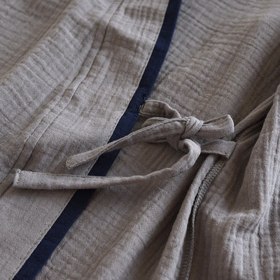 Pijama Kimono Hanfu de Algodón Puro para Hombre - Image 24