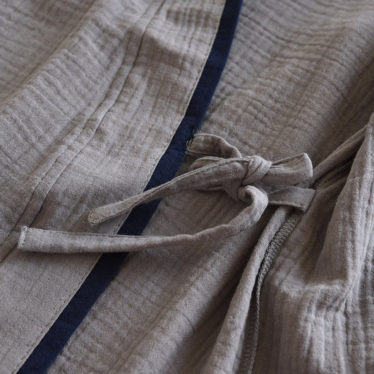 Pijama Kimono Hanfu de Algodón Puro para Hombre - Image 24