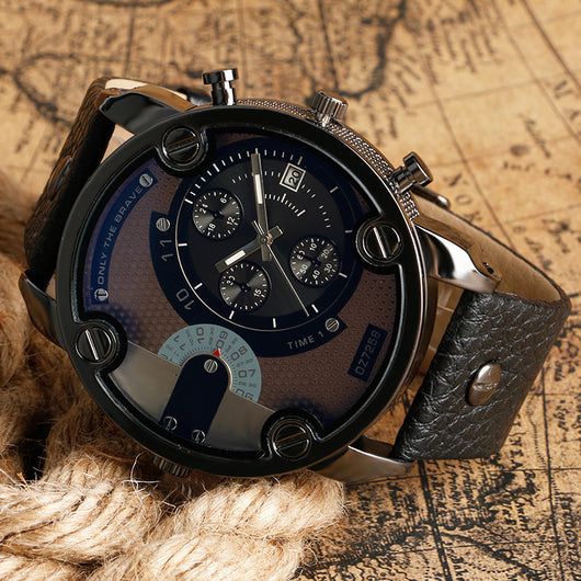 Reloj Deportivo de Cuarzo para Hombre con Esfera Grande y Correa Metálica - Image 4