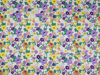 Tela de Algodón Twill Estampado Flores - Diseño Floral Delicado - Image 12