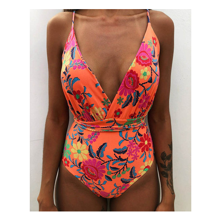 Traje de Baño Monokini Escotado para Mujer - Image 7