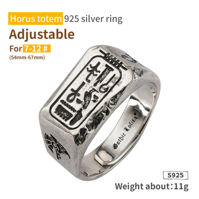 Anillo de Plata del Faraón Egipcio Antiguo - Image 4