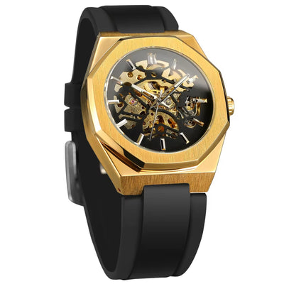 Reloj Automático Mecánico con Correa de Caucho - Image 6