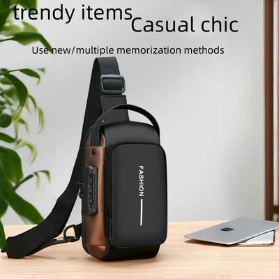 Bolsa de Pecho para Hombre - Bandolera Impermeable y Resistente