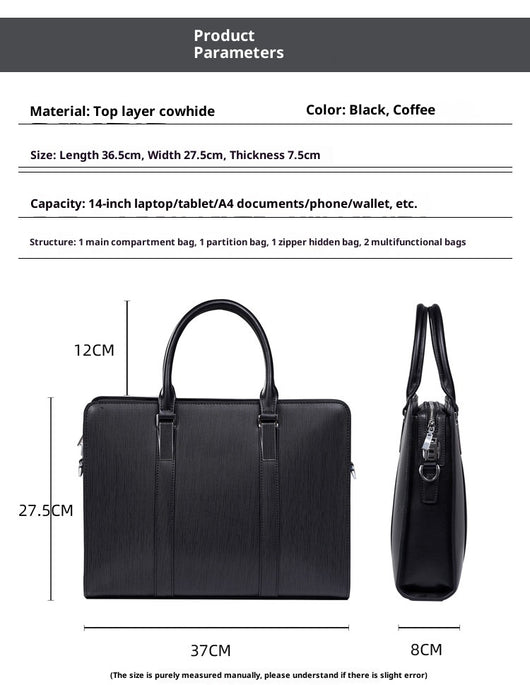 Maletín Ejecutivo de Cuero Genuino para Hombre - Image 11