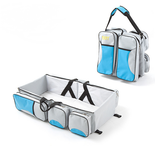 Cuna Portátil Multifunción para Bebé - Bolso Mami Convertible - Image 5