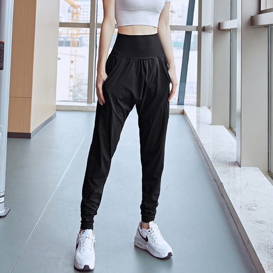 Pantalones Deportivos Holgados de Cintura Alta para Mujer