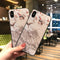 Funda iPhone 8 Plus Estilo Chino con Relieve 3D - Diseño Urraca y Puesta de Sol