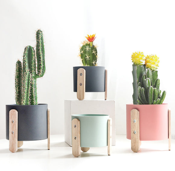 Maceta Decorativa con Diseño Floral