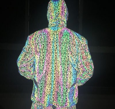 Chaqueta Reflectante Multicolor Caótica - Image 5