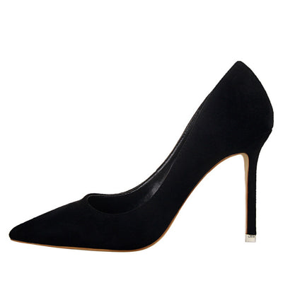Tacones Stiletto Puntiagudos en Gamuza para Fiestas - Image 3