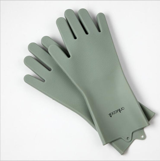 Guantes de Silicona Gruesa para Lavar Platos - Image 9