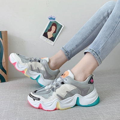 Tenis Plataforma Arcoíris - Estilo Casual Versátil - Image 3
