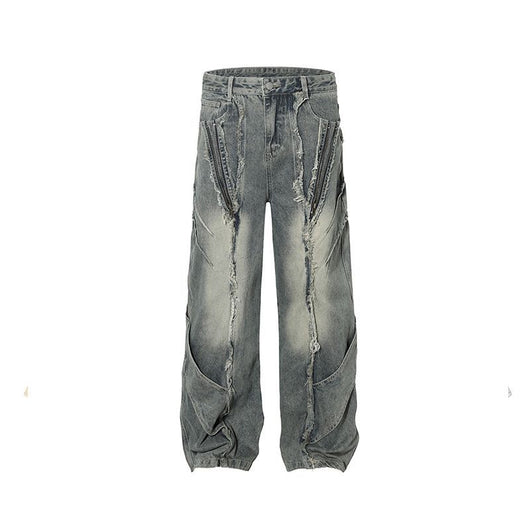 Pantalones Vaqueros Desgastados con Personalidad para Hombre - Image 2