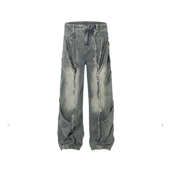 Calça Jeans Masculina Rasgada com Personalidade