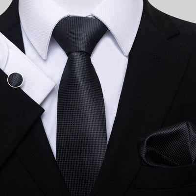 Conjunto de Corbata, Pañuelo y Gemelos para Hombre - Elegancia Empresarial - Image 27