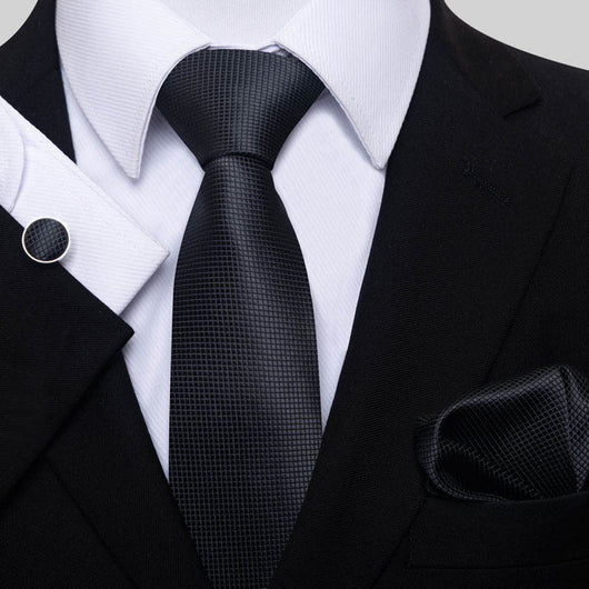 Conjunto de Corbata, Pañuelo y Gemelos para Hombre - Elegancia Empresarial - Image 27