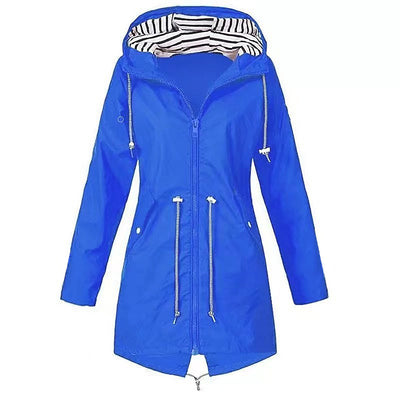 Impermeable Ligero para Mujer - Chaqueta Trench Transpirable con Cordón - Image 10