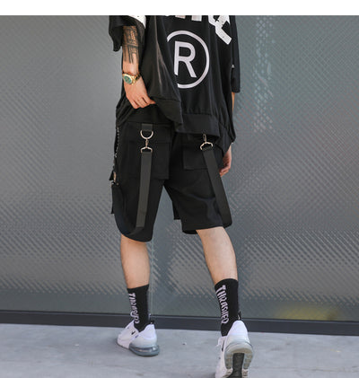Pantalones Overol Hip Hop Holgados para Hombre - Image 9