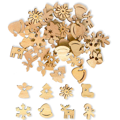 Pack de 50 Adornos Navideños de Madera - Image 11