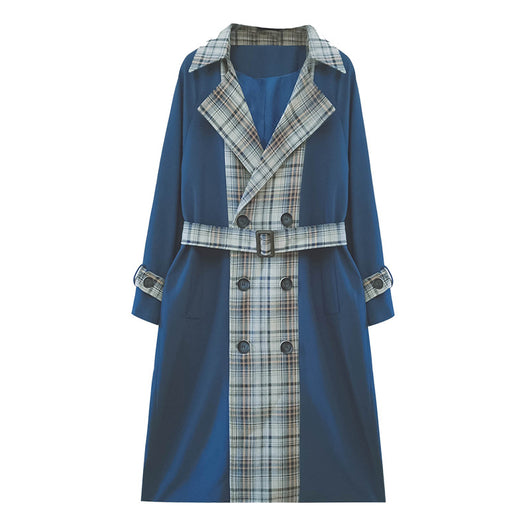Blazer Oversized Doble Botonadura Estilo Británico a la Rodilla - Image 2