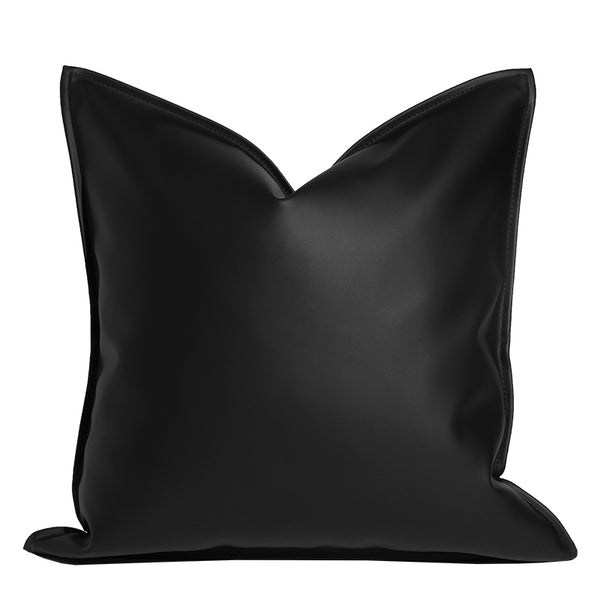 Almohada de Apoyo Lumbar Estilo Nórdico en Cuero Genuino