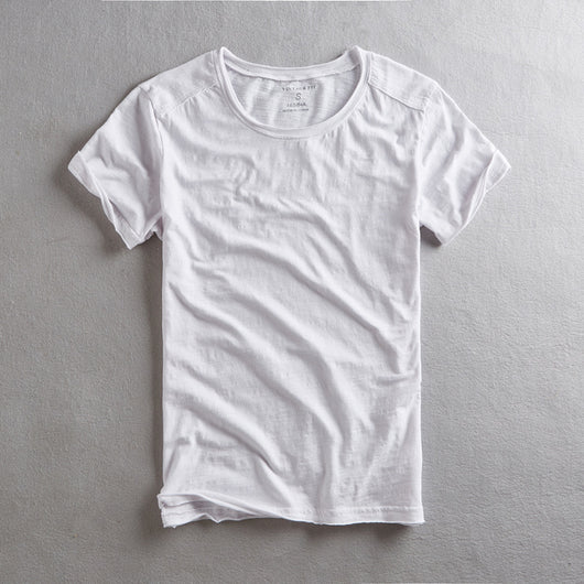Camiseta de Manga Corta para Hombre en Algodón con Rayas de Bambú - Image 6