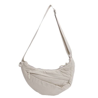 Bolsa Casual de Gran Capacidad Dumpling de Color Sólido Versátil - Image 6
