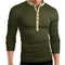 Blusa Slim Cuello en V Profundo Manga Larga Color Sólido