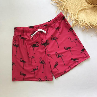 Pantalones de Playa Hombre Estampado Flamenco - Shorts Sueltos Moda Europa y Estados Unidos - Image 3