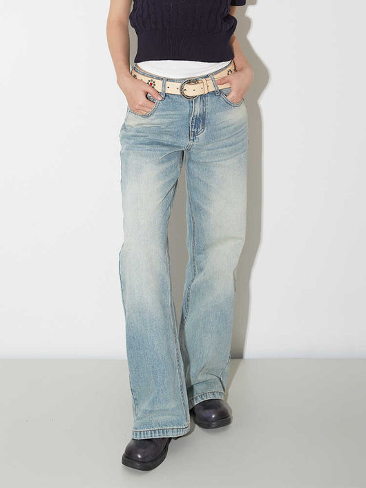Pantalones Vaqueros de Pierna Ancha Cintura Alta para Mujer - Image 6