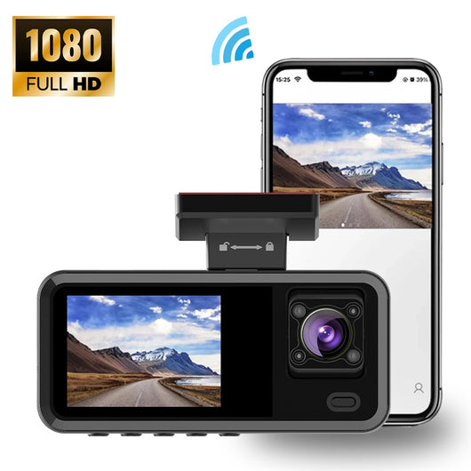 Grabadora Dashcam Triple 1080p HD con 3 Lentes - Image 4