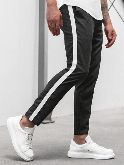 Pantalones Slim Ajustados con Rayas Horizontales para Hombre - Image 24