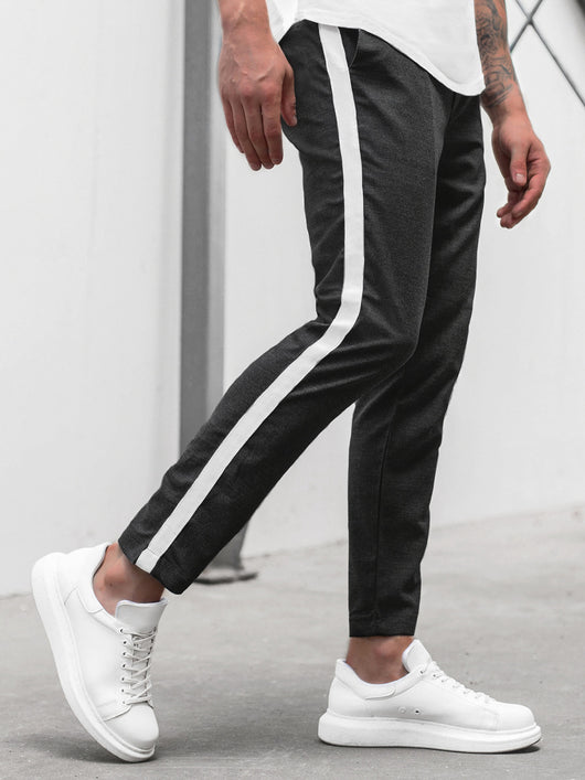 Pantalones Slim Ajustados con Rayas Horizontales para Hombre - Image 24