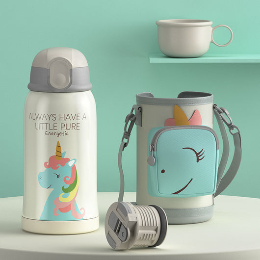 Vaso Portátil para Bebé con Tapa de Viaje