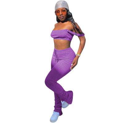 Conjunto Casual Plisado de Dos Piezas con Abertura - Image 6