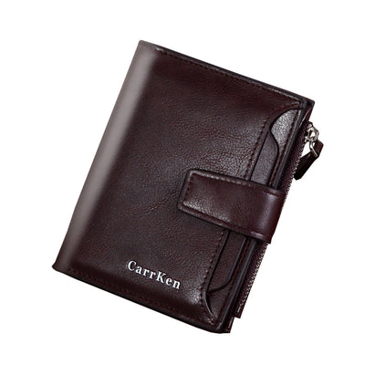 Cartera Corta para Hombre con Botón y Gran Capacidad - Image 3