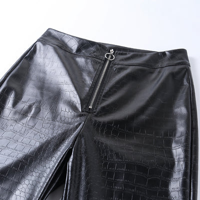 Leggings de Cuero PU con Cierre - Image 5