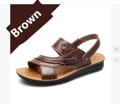 Sandalias Hombre Cuero Genuino Playa - Chanclas Antideslizantes Cómodas - Image 18