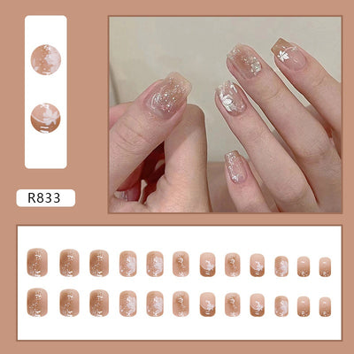 Uñas Postizas con Degradado Color Block - Set de 24 Piezas para un Look Sofisticado - Image 9